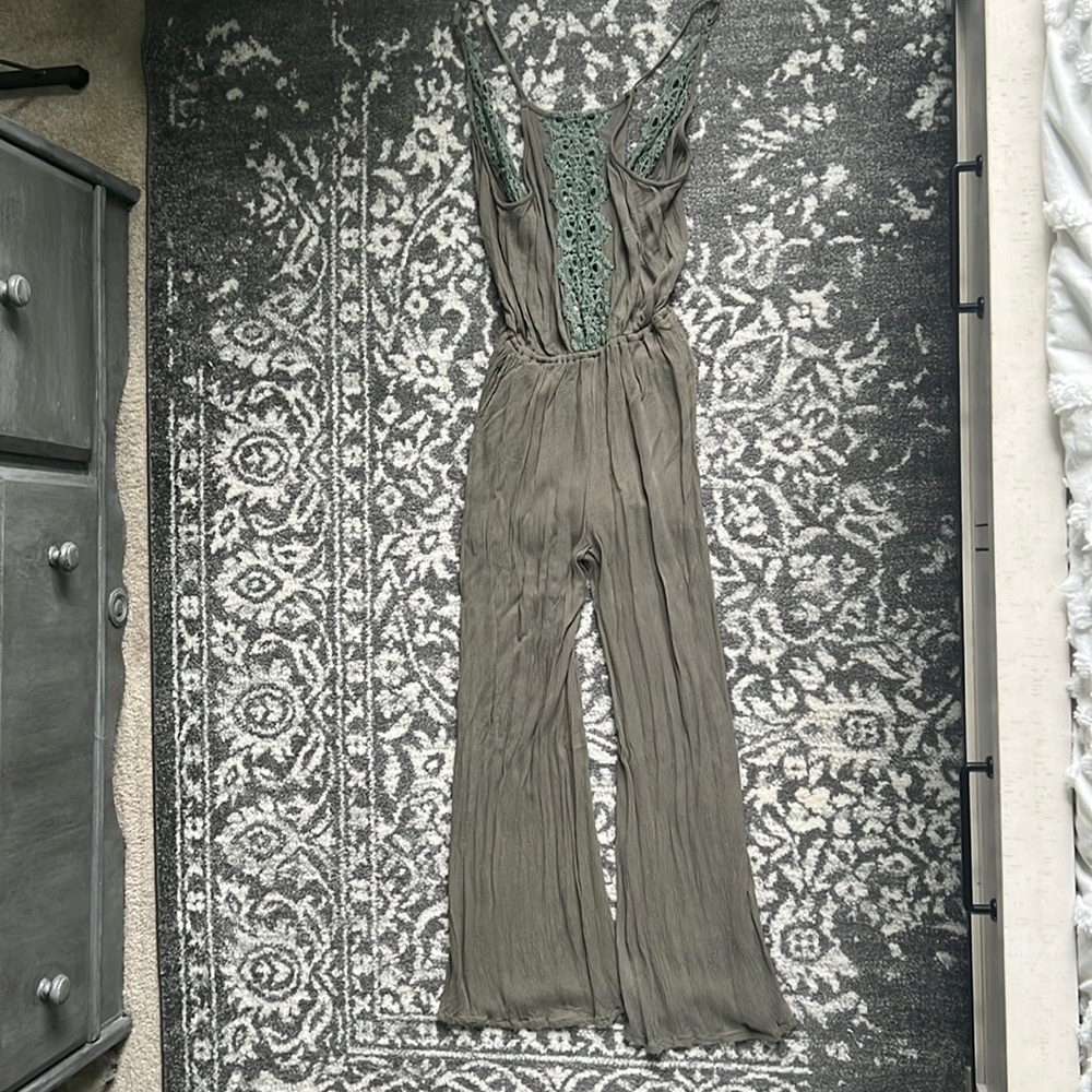 Green jumpsuit